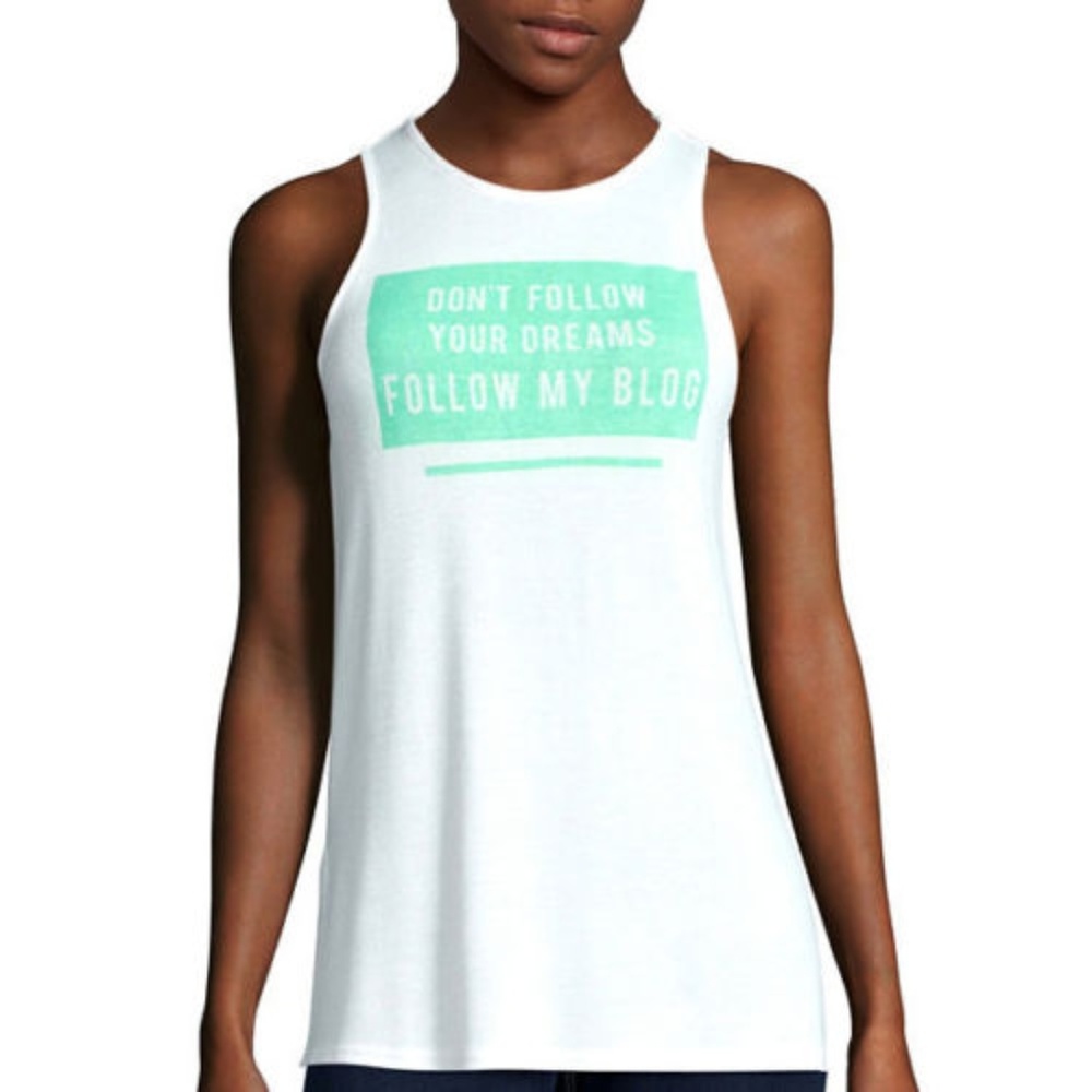 Decree Drapey Screen Tank Top Size XS, S, L New